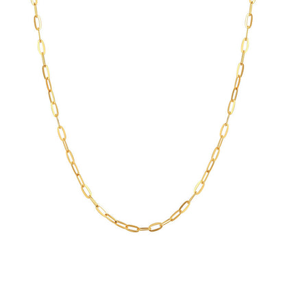 18K gold 925 sterling silver 0 word necklace