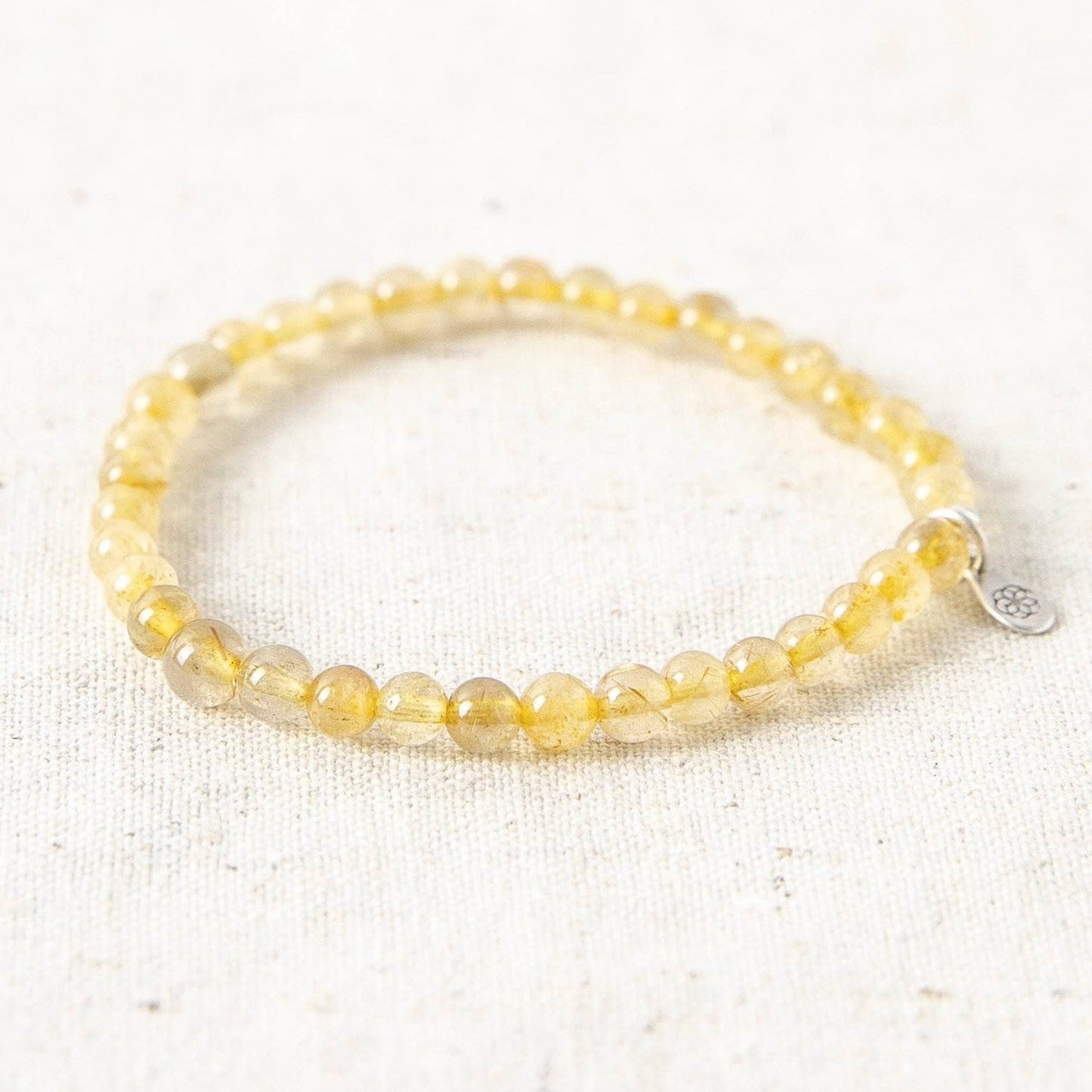 Yellow Rutilated Quartz Energy Bracelet