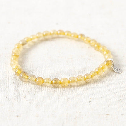 Yellow Rutilated Quartz Energy Bracelet