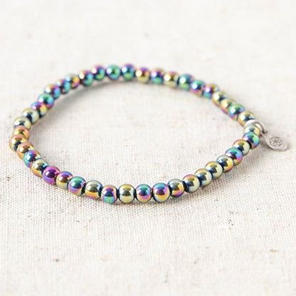 Rainbow Hematite Energy Bracelet