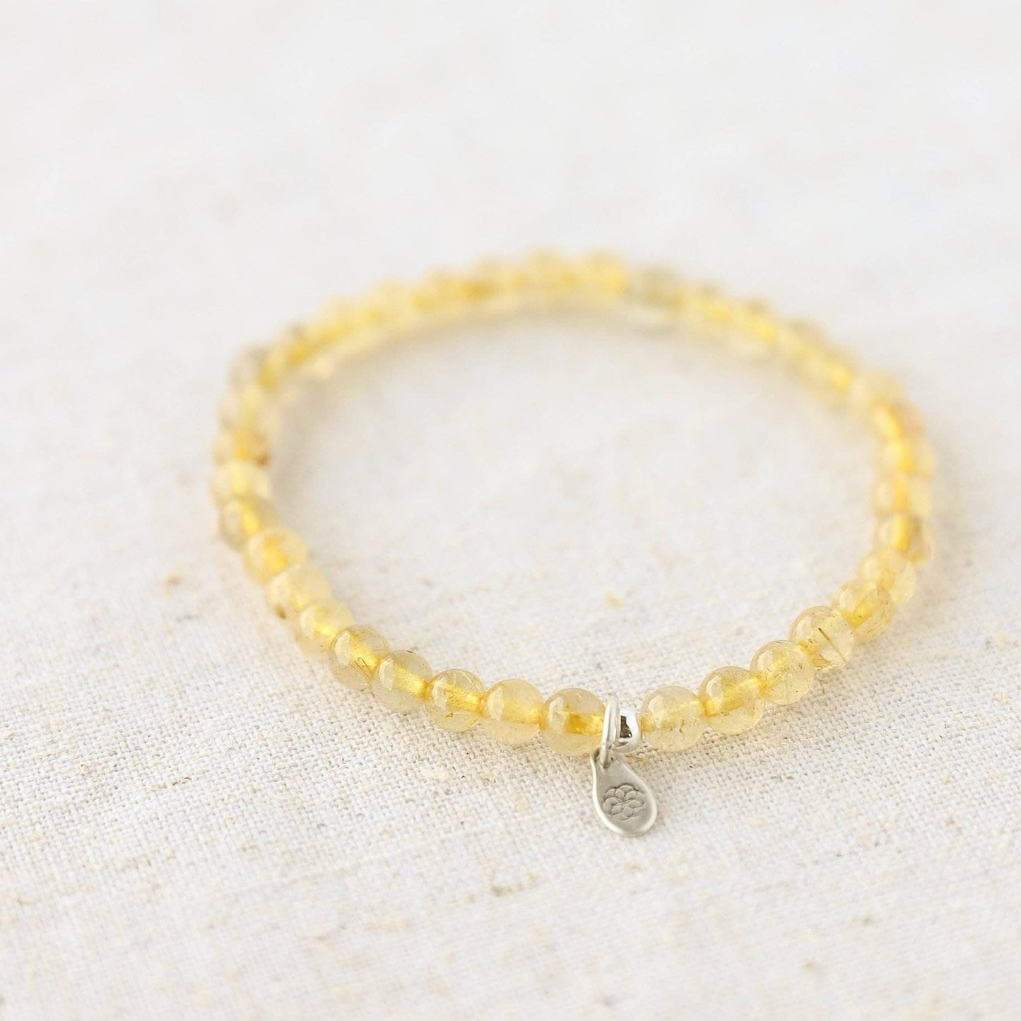 Yellow Rutilated Quartz Energy Bracelet