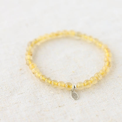 Yellow Rutilated Quartz Energy Bracelet