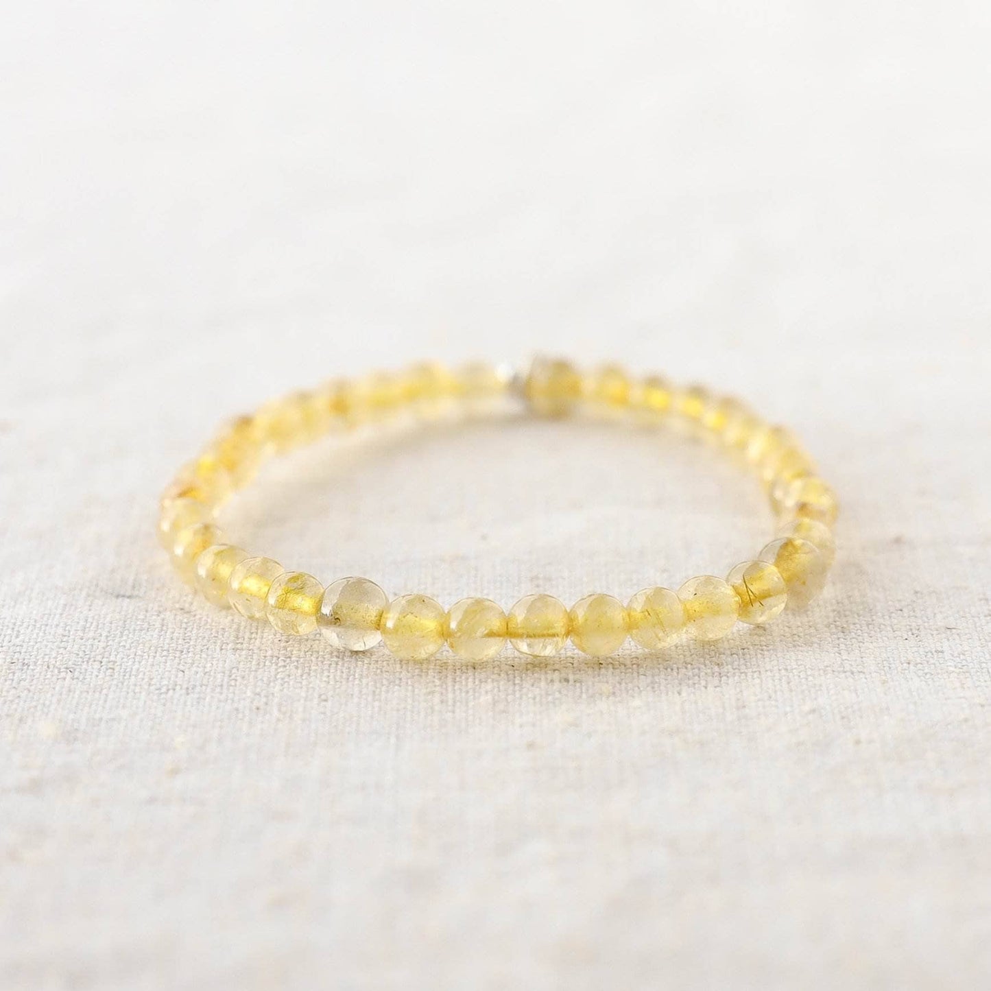 Yellow Rutilated Quartz Energy Bracelet