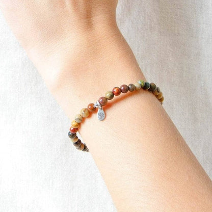 Natural Picasso Jasper Energy Bracelet