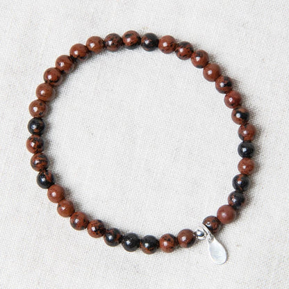 Mahogany Obsidian Energy Bracelet