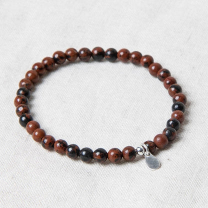 Mahogany Obsidian Energy Bracelet