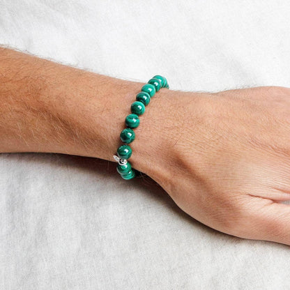 Genuine Real Malachite Energy Bracelet 8mm