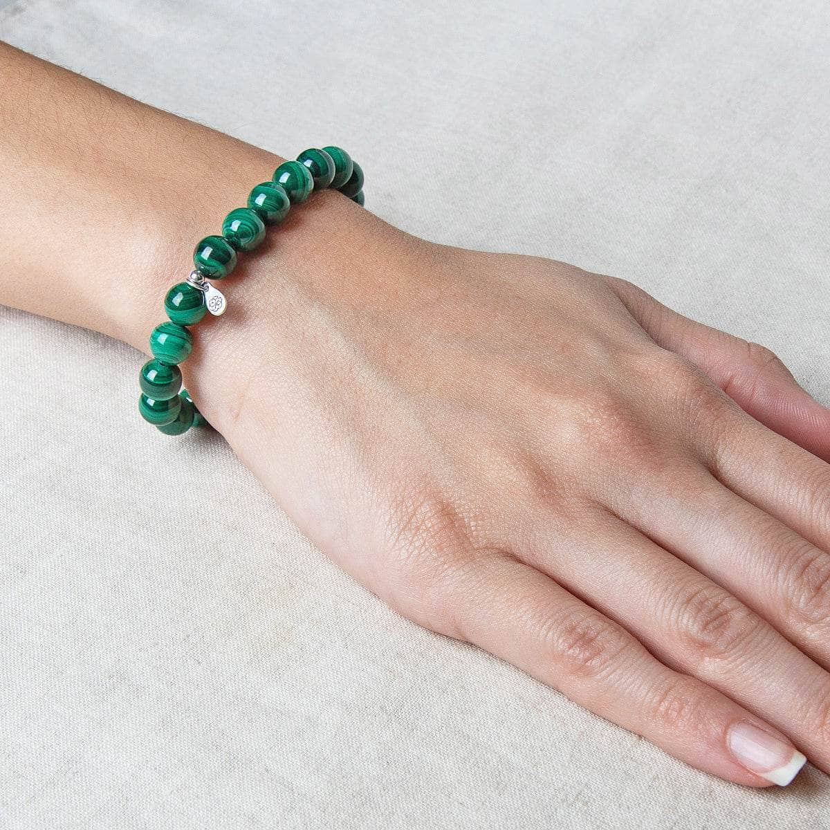 Genuine Real Malachite Energy Bracelet 8mm