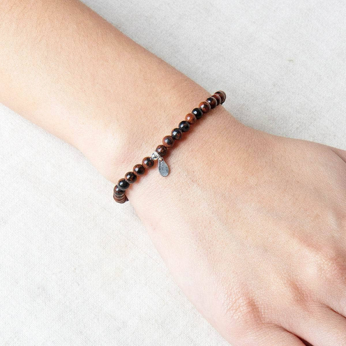 Mahogany Obsidian Energy Bracelet