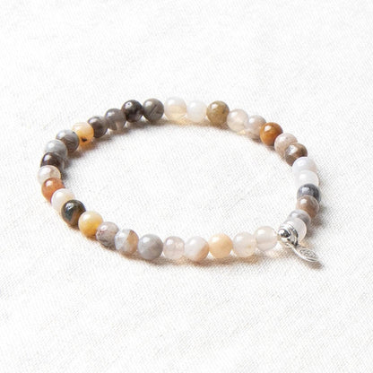 Bamboo Leaf Agate Energy Bracelet