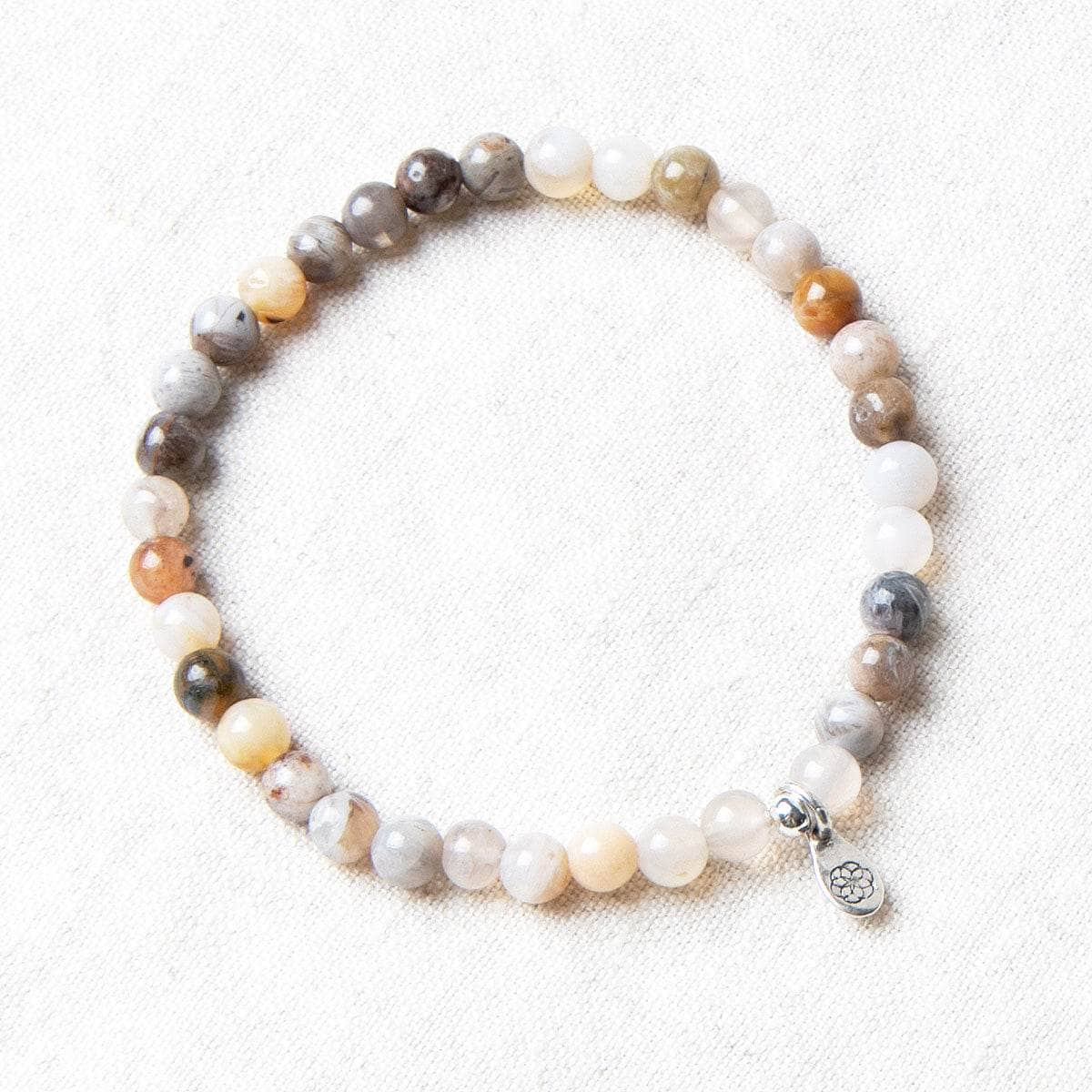 Bamboo Leaf Agate Energy Bracelet