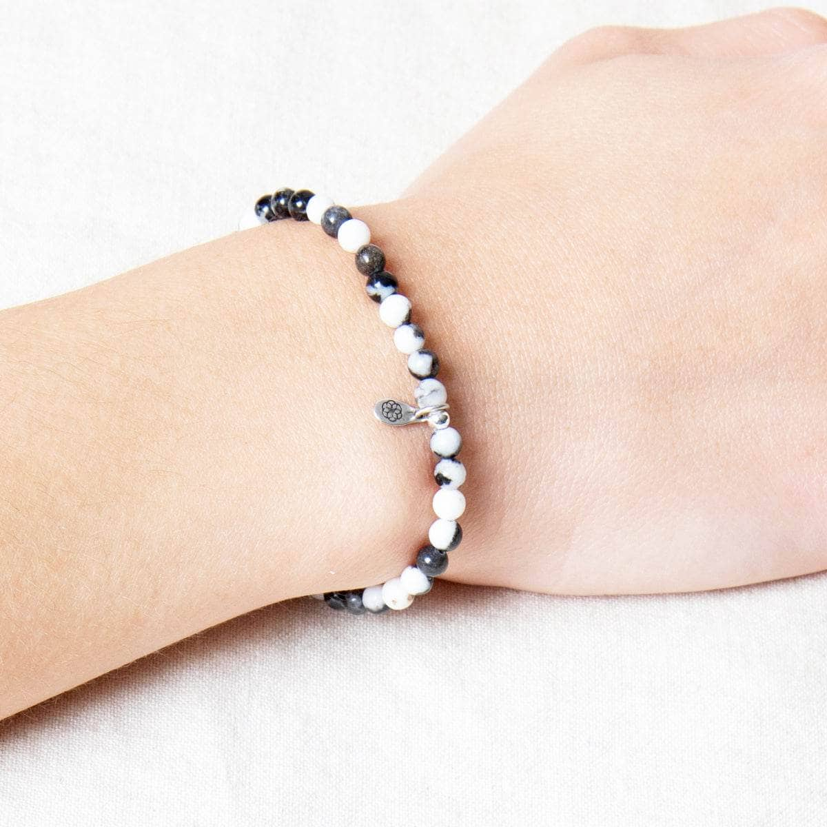 Black/White Zebra Jasper Energy Bracelet