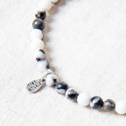 Black/White Zebra Jasper Energy Bracelet