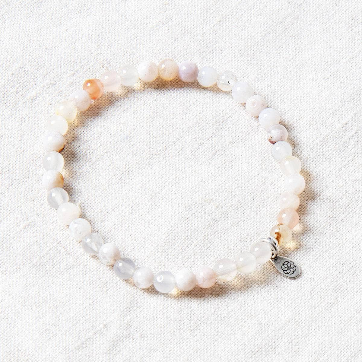 Sakura Cherry Blossom Agate Energy Bracelet